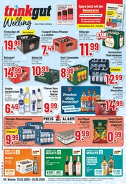 Trinkgut Prospekt für Rhede mit 10 Seiten Trinkgut Prospekt für Rhede: "Aktuelle Angebote", 10 Seiten, 23.02.2026 - 28.02.2026