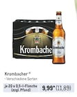 Krombacher Angebote von Krombacher bei Metro Heidelberg für 11,89 €