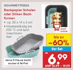 Backpapier Schalen oder Silikon Backformen von GOURMETmaxx im aktuellen Netto Marken-Discount Prospekt