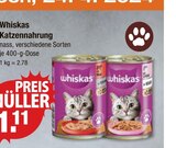 Katzennahrung Angebote von Whiskas bei V-Markt Regensburg für 1,11 €