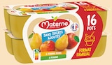 Compotes coupelles sans sucres ajoutés pomme, pomme poire - MATERNE en promo chez Intermarché Compotes coupelles sans sucres ajoutés pomme, pomme poire - MATERNE dans le catalogue Intermarché
