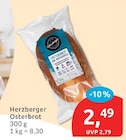 Osterbrot von Herzberger im aktuellen budni Prospekt