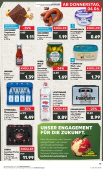 Bier im Kaufland Prospekt "Hier bin ich richtig" mit 62 Seiten (Eberswalde)