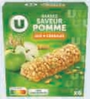 Barres de cereales saveur pomme - U en promo chez Super U Barres de cereales saveur pomme - U dans le catalogue Super U