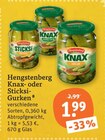 Knax-Gurken Angebote von Hengstenberg bei tegut Ingolstadt für 1,99 €