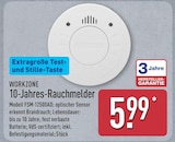 10-Jahres-Rauchmelder von WORKZONE für 5,99 € bei ALDI Nord im Angebot 10-Jahres-Rauchmelder von WORKZONE im aktuellen ALDI Nord Prospekt