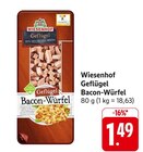 Geflügel Bacon-Würfel im Angebot bei E center in Reutlingen Geflügel Bacon-Würfel Angebote von Wiesenhof bei E center Reutlingen für 1,49 €