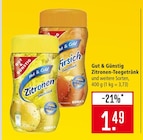 Zitronen-Teegtränk im Angebot bei Marktkauf in Stuttgart Zitronen-Teegtränk Angebote von Gut & Günstig bei Marktkauf Stuttgart für 1,49 €