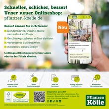 Online-Shop Angebot & Preis im aktuellen Pflanzen Kölle Prospekt Online-Shop Angebot im aktuellen Pflanzen Kölle Prospekt auf Seite 92