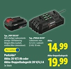 Akku 20 V/2 Ah von Parkside im aktuellen Lidl Prospekt