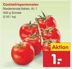 Aktuelles Cocktailrispentomaten Angebot bei Netto Marken-Discount in Düsseldorf ab 1,00 €