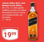 Black Label Blended Scotch Whisky im Angebot bei GLOBUS in Neustadt Black Label Blended Scotch Whisky Angebote von Johnnie Walker bei GLOBUS Neustadt für 19,99 €