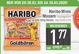 Minis oder Fruchtgummi von Haribo oder Maoam im aktuellen EDEKA Prospekt für 1,77 €