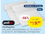 Vinyltapeten im ROLLER Prospekt Vinyltapeten von profitan im aktuellen ROLLER Prospekt für 9,99 €