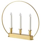 LED-Kerzenständer 3-armig Kreis/batteriebetrieben messingfarben von STRÅLA für 17,99 € bei IKEA im Angebot LED-Kerzenständer 3-armig Kreis/batteriebetrieben messingfarben von STRÅLA im aktuellen IKEA Prospekt