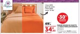 Parure housse de couette + 2 taies d'oreiller 63x63cm - U Maison - Hyper U à Dreux Parure housse de couette + 2 taies d'oreiller 63x63cm - U Maison en promo chez Hyper U Dreux à 34,93 €