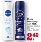 Fresh Natural Deo Spray Angebote von Nivea bei E center Mainz für 2,49 €