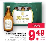Aktuelle Bitburger Angebote bei EDEKA in Offenbach (Main) Aktuelles Premium Pils Stubbi Angebot bei EDEKA in Offenbach (Main) ab 9,49 €