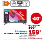 Téléviseur 32" FHD - HISENSE dans le catalogue Hyper U