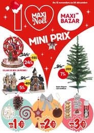 Prospectus Maxi Bazar à Bois-Grenier, "MAXI Nöel mini prix", 26 pages, 15/11/2023 - 03/12/2023