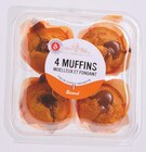 4 MUFFINS CŒUR CHOCO - NOISETTE - SICARD en promo chez Intermarché 4 MUFFINS CŒUR CHOCO - NOISETTE - SICARD dans le catalogue Intermarché
