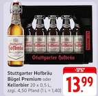 Bügel Premium oder Kellerbier Angebote von Stuttgarter Hofbräu bei E center Böblingen für 13,99 €