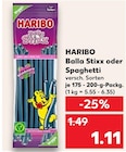 Balla Stixx oder Spaghetti Angebote von HARIBO bei Kaufland Neubrandenburg für 1,11 €