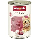 Animonda Cat Dose Carny Adult Rind & Herz 400 g bei Zookauf im Hemer Prospekt für 1,99 €