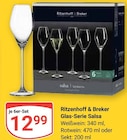 Glas-Serie Salsa Weißwein im Angebot bei GLOBUS in Leipzig Glas-Serie Salsa Weißwein Angebote von Ritzenhoff & Breker bei GLOBUS Leipzig für 12,99 €