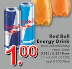 Energy Drink im Angebot bei TOP Getränke in Düsseldorf Energy Drink Angebote von Red Bull bei TOP Getränke Düsseldorf für 1,00 €