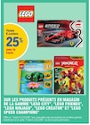 Ticket e.Leclerc 25% avec la carte sur les produits présents en magasin de la gamme "lego city", "lego friends", "lego ninjago", "lego creator" et "lego speed champions" - LEGO - E.Leclerc Ticket e.Leclerc 25% avec la carte sur les produits présents en magasin de la gamme "lego city", "lego friends", "lego ninjago", "lego creator" et "lego speed champions" - LEGO dans le catalogue E.Leclerc