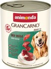GranCarno Hundenassnahrung Mit Wild von animonda im aktuellen REWE Prospekt für 13,19 €