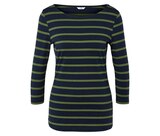 Gestreiftes Shirt mit 3/4-Arm, navy-grün bei Tchibo im Supermarkt im Prospekt "" für 12,99 €