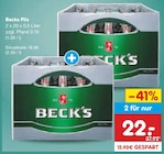 Pils im Angebot bei Netto Marken-Discount in Ganderkesee Pils Angebote von Beck's bei Netto Marken-Discount Ganderkesee für 22,00 €