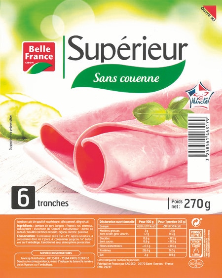 Belle France Jambon Supérieur