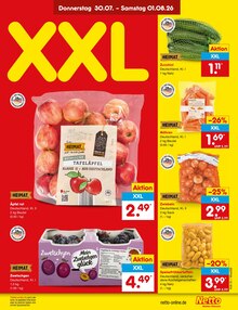 Äpfel im Netto Marken-Discount Prospekt "Aktuelle Angebote" mit 76 Seiten (Saarbrücken)