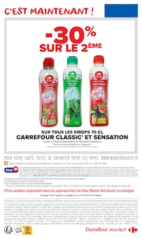 Catalogue Carrefour Market de la semaine "Carrefour market" avec 2 pages, valide du 28/07/2026 au 09/08/2026 pour Nice et alentours Prospectus Carrefour Market de la semaine "Carrefour market" avec 2 pages, valide du 28/07/2026 au 09/08/2026 pour Nice et alentours