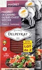 Magrets de canard du sud ouest tranchés et séchés x2 - DELPEYRAT - Intermarché à Nanterre Magrets de canard du sud ouest tranchés et séchés x2 - DELPEYRAT en promo chez Intermarché Nanterre à 4,54 €