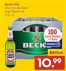 Aktuelle Becks Angebote bei Netto Marken-Discount in Regensburg Aktuelles Beck's Pils Angebot bei Netto Marken-Discount in Regensburg ab 10,99 €