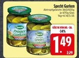Gurken im EDEKA Prospekt Prager Gurken von Specht im aktuellen EDEKA Prospekt für 1,49 €