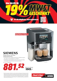 Kaffee im MediaMarkt Saturn Prospekt Kaffee im MediaMarkt Saturn Prospekt 19% MWST GESCHENKT auf S. 20