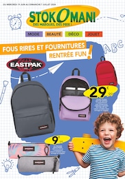 Catalogue Bazar & Déstockage Stokomani en cours à Tourcoing et alentours, FOUS RIRES ET FOURNITURES RENTRÉE FUN !, 14 pages, 19/06/2024 - 07/07/2024