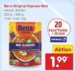 Express-Reis im Angebot bei Netto Marken-Discount in Hamm Express-Reis Angebote von Ben's Original bei Netto Marken-Discount Hamm für 1,99 €