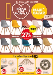 Prospectus Maxi Bazar à Sceaux, "DÉCO & PETIT MOBILIER", 9 pages, 15/05/2024 - 09/06/2024