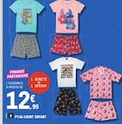 Pyjama court enfant à 12,95 € dans le catalogue E.Leclerc