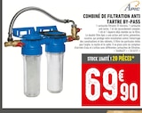 Combiné de filtration anti tartre by-pass - APIC en promo chez Batkor Villemomble à 69,90 €