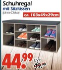Schuhregal mit Sitzkissen Angebote bei Wreesmann Aurich für 44,99 €