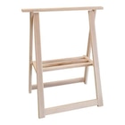 Tréteau pliant en hêtre Charpak H. 83 x l. 65 cm - Castorama Tréteau pliant en hêtre Charpak H. 83 x l. 65 cm à 14,92 € dans le catalogue Castorama