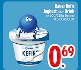 Kefir Joghurt im EDEKA Prospekt Kefir Joghurt von Bauer im aktuellen EDEKA Prospekt für 0,69 €
