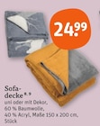 Sofadecke Angebote bei tegut Frankfurt für 24,99 €